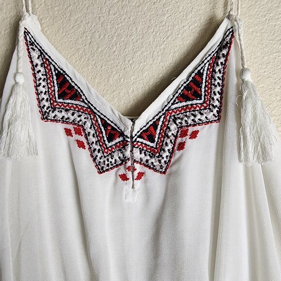 Free People Penny Georgette Love Bird Boho Dress, Medium - Picture 10 of 12